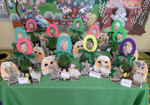 Prezentacja wielkanocnych stroików.