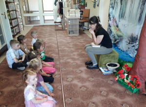 Wizyta w Gminnej Bibliotece Publicznej w Wartkowicach